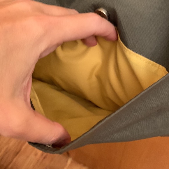 Baggallini gray woven nylon cross body shoulder bag purse zip top large VGUC - Picture 7 of 13